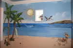 BOY'S BEDROOM  Surfing Mural