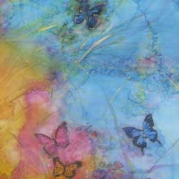 Silk Painting Butterflies